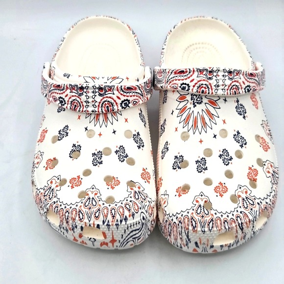 CROCS Shoes - Crocs Classic Americana Paisley Clog Men's Size 8  Women's Size 10
